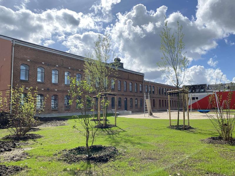 Ehemalige Textilfabrik im Sanierungsgebiet Vicleinviertel